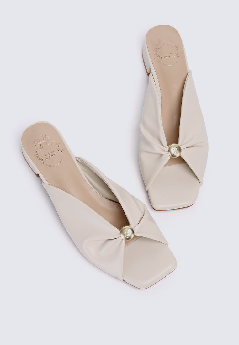 Mabelle Comfy Sandals In Almond