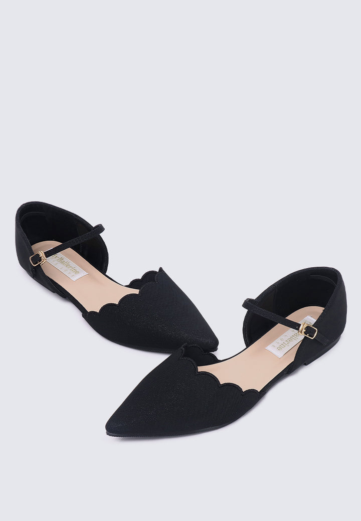 Azzurra Comfy Ballerina In Black