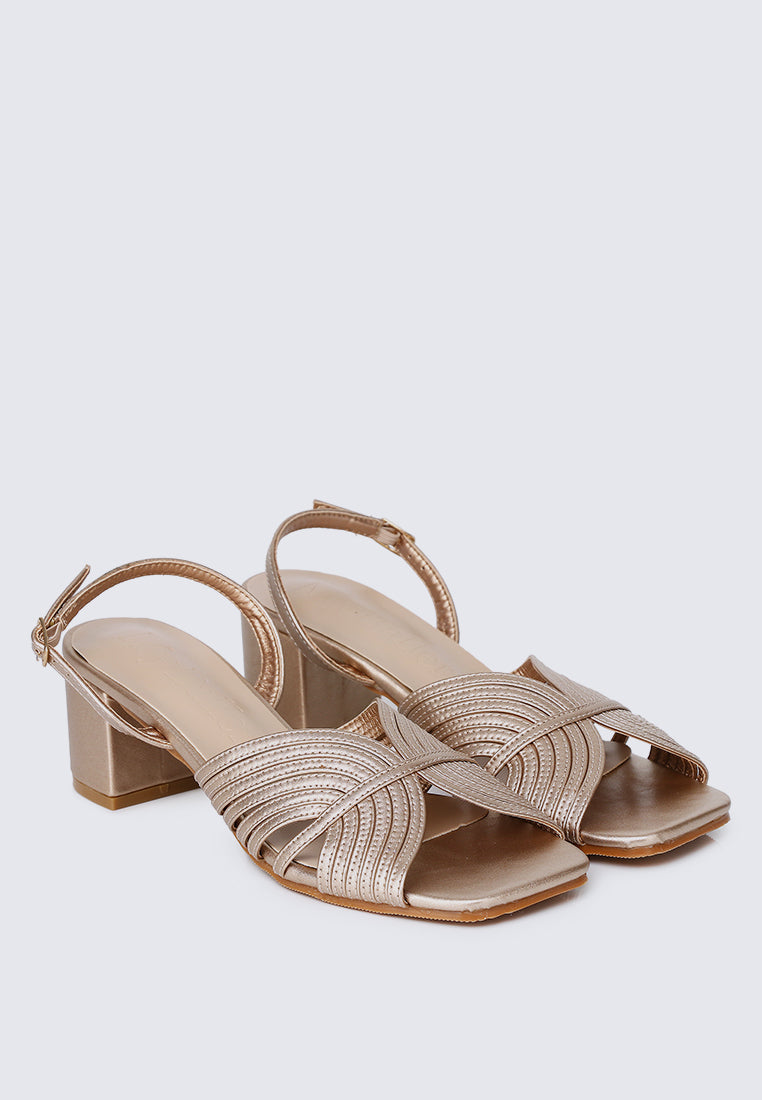 Gia Comfy Heels In Rose Gold