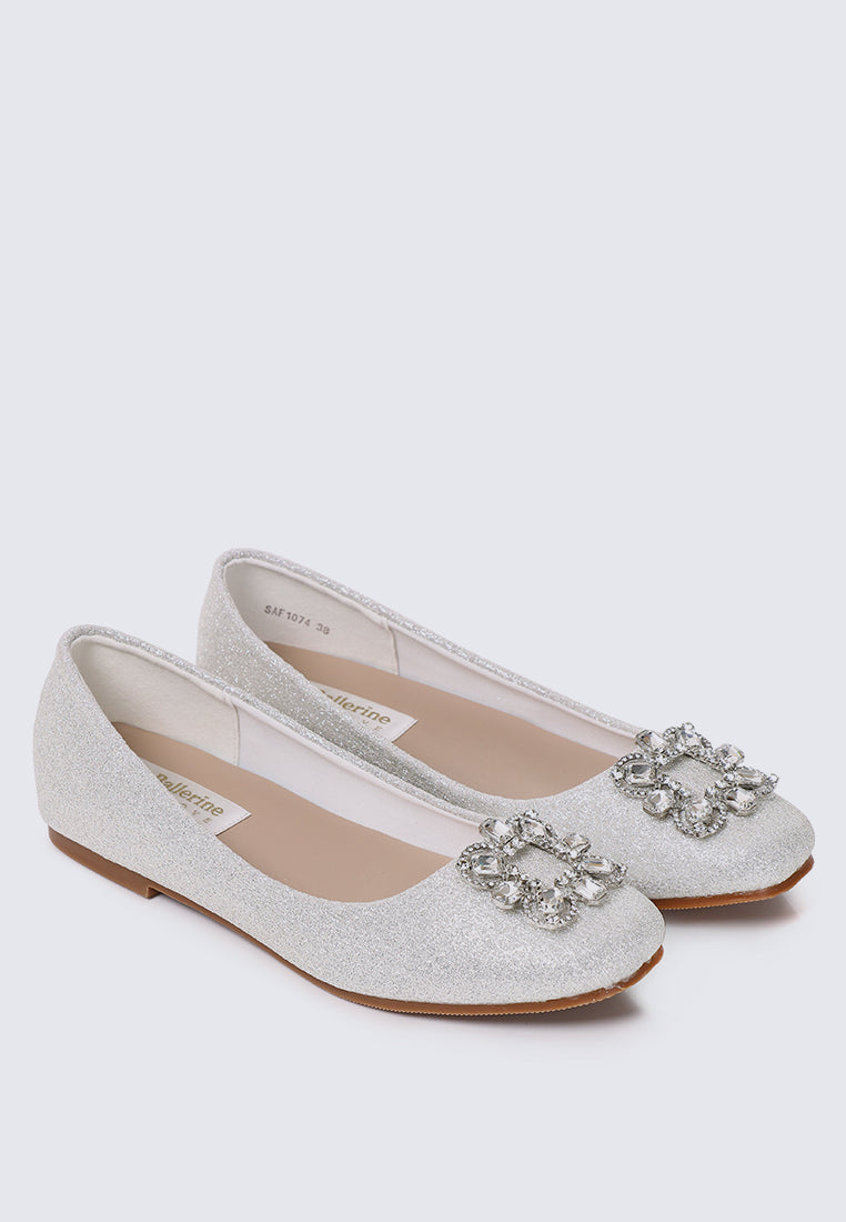 Maribel Comfy Ballerina In Ivory