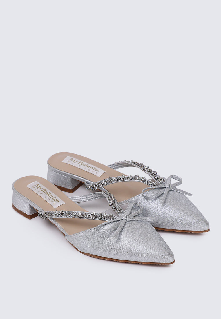 Seraphine Comfy Heels In Silver