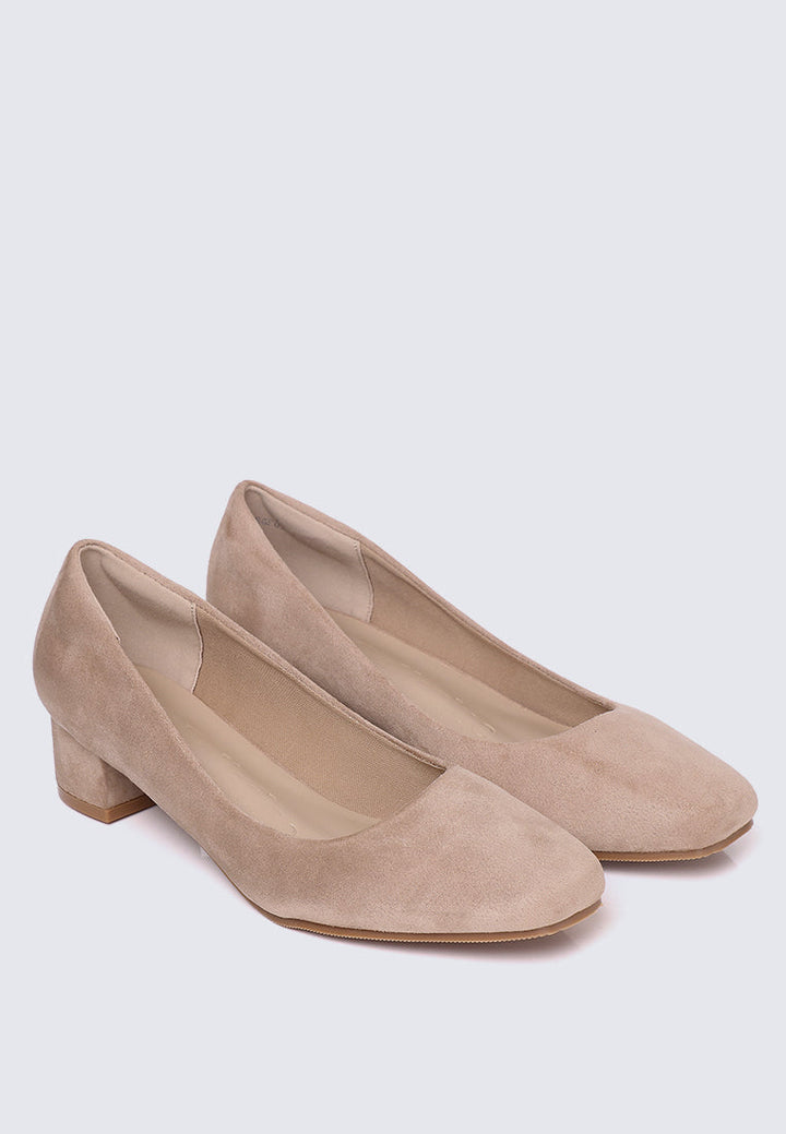 Leah Comfy Pumps In Almond