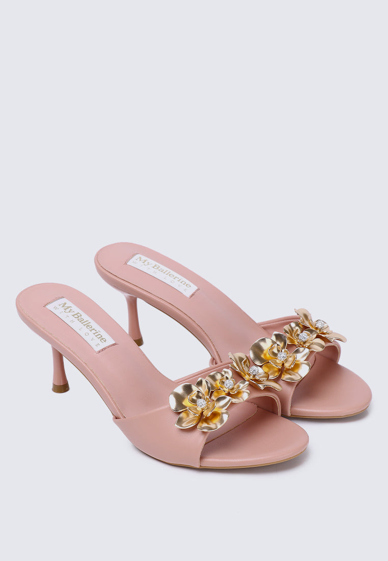 Blossom Comfy Heels In Pink