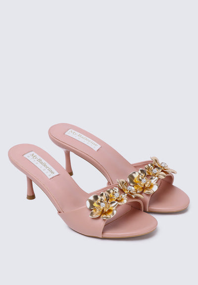 Blossom Comfy Heels In Pink