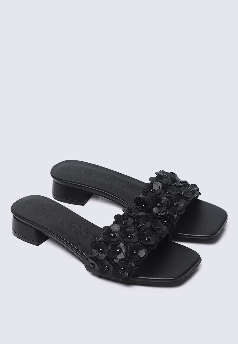 Corinne Comfy Sandals In Black
