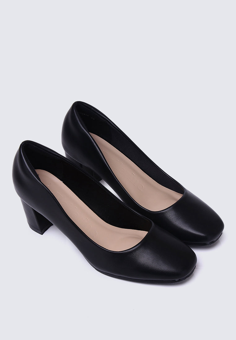 Pauline Comfy Heels In Black