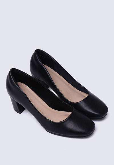 Pauline Comfy Heels In Black