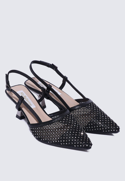 Gwen Comfy Heels In Black