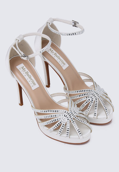 Dulce Comfy Heels In Ivory