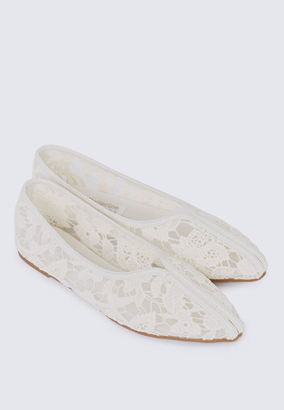 Peony Comfy Ballerina In Beige