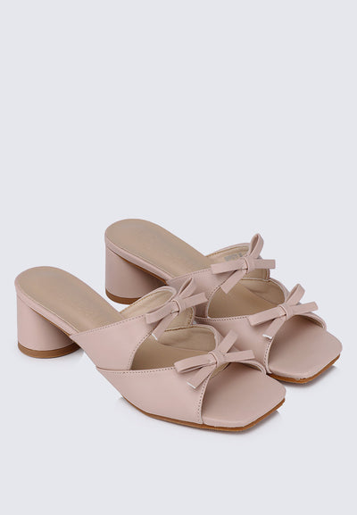 Venus Comfy Heels In Nude