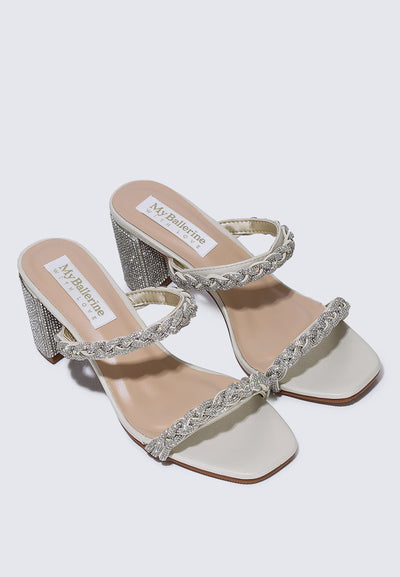 Alani Comfy Heels In Champagne