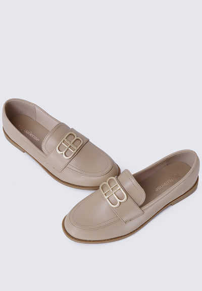 Minetta Comfy Loafers In Nude