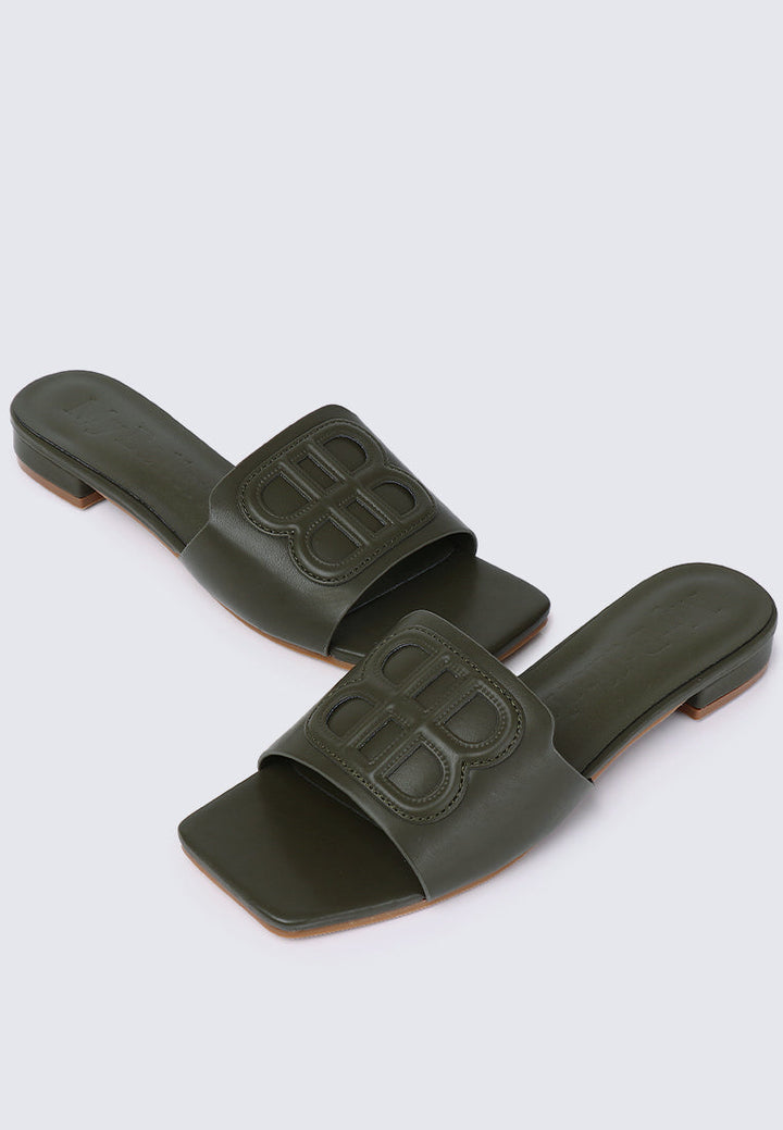 Michelle Comfy Sandals In Olive
