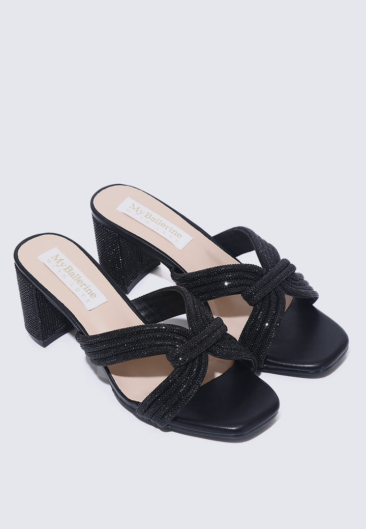 Suri Comfy Heels In Black