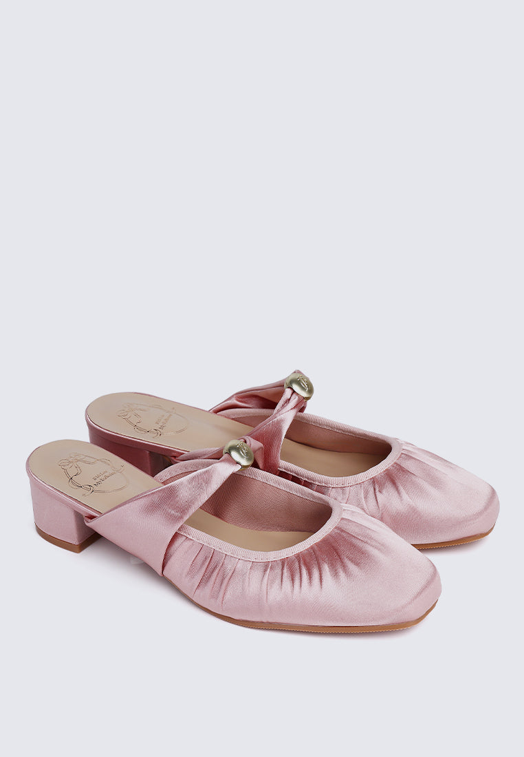 Loue Comfy Heels In Pink