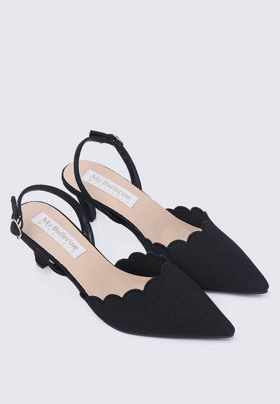 Yolanda Comfy Heels In Black