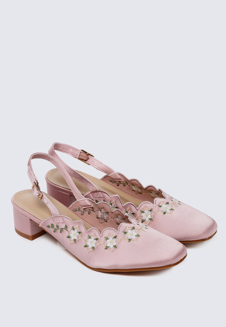 Anastasia Comfy Heels In Pink