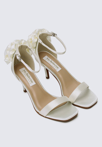 Roxanne Comfy Heels In Ivory