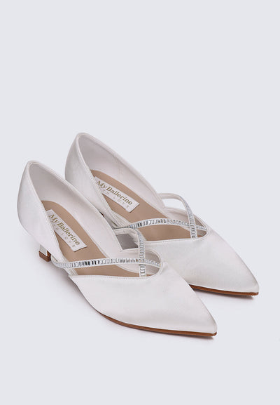Whitney Comfy Heels In Ivory