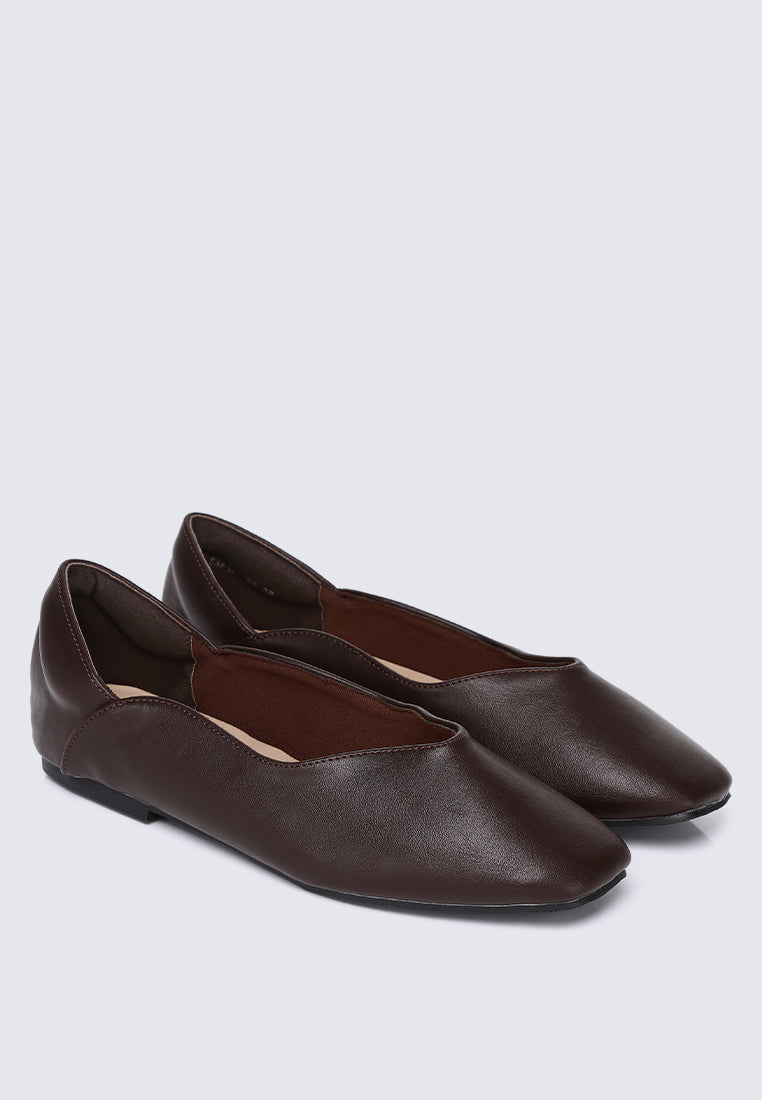Etta Comfy Ballerina In Espresso