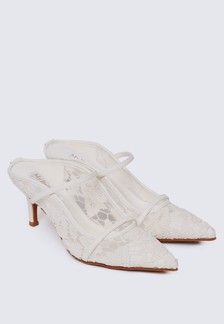 Isadora Comfy Heels In Beige