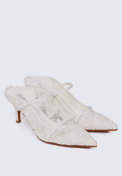 Isadora Comfy Heels In Beige