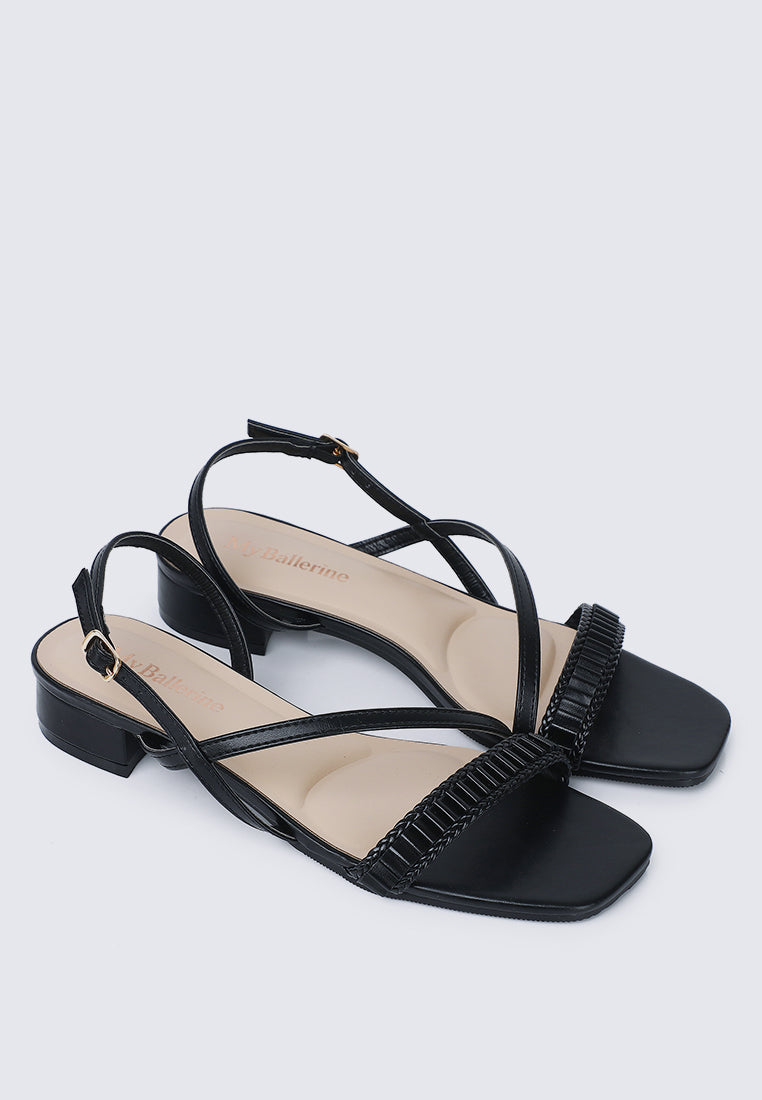 Shereen Comfy Sandals In Black