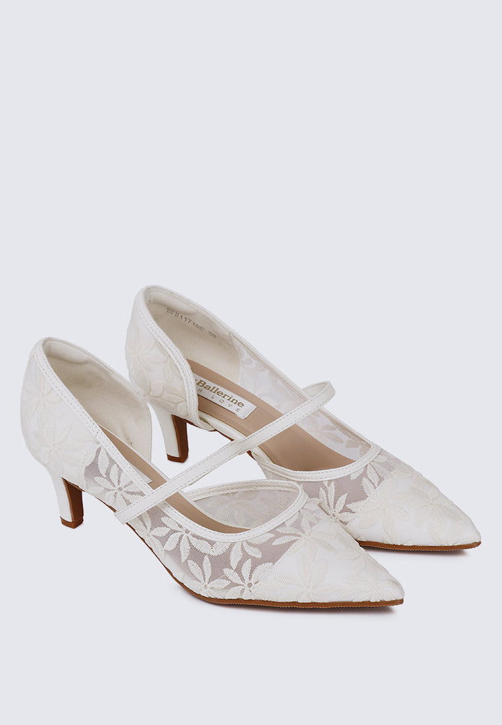 Oriah Comfy Heels In Beige