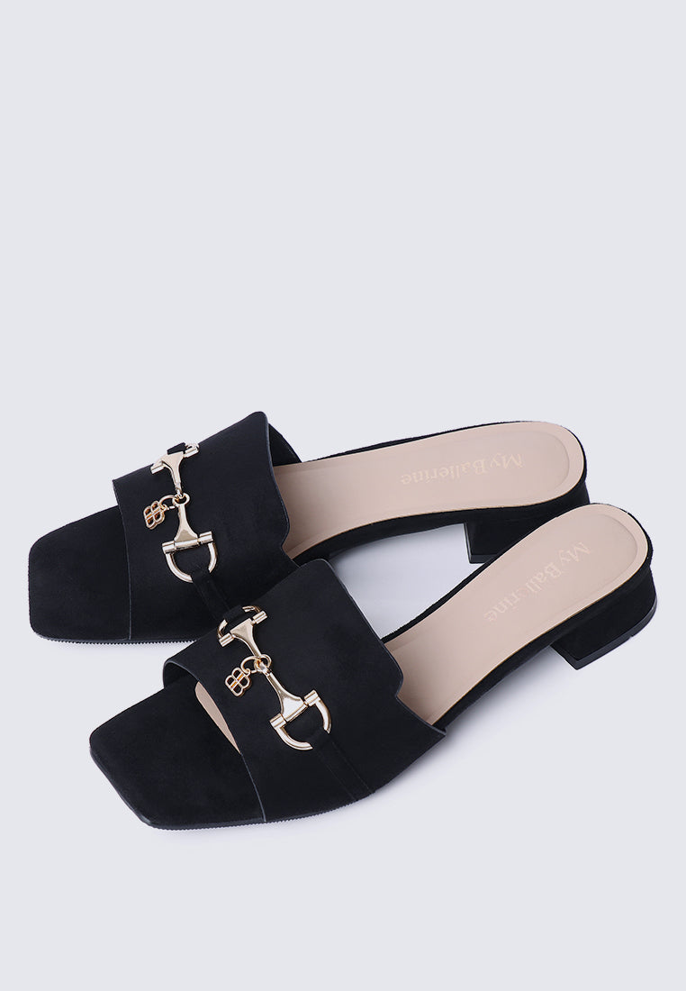 Ebony Comfy Sandals In Black