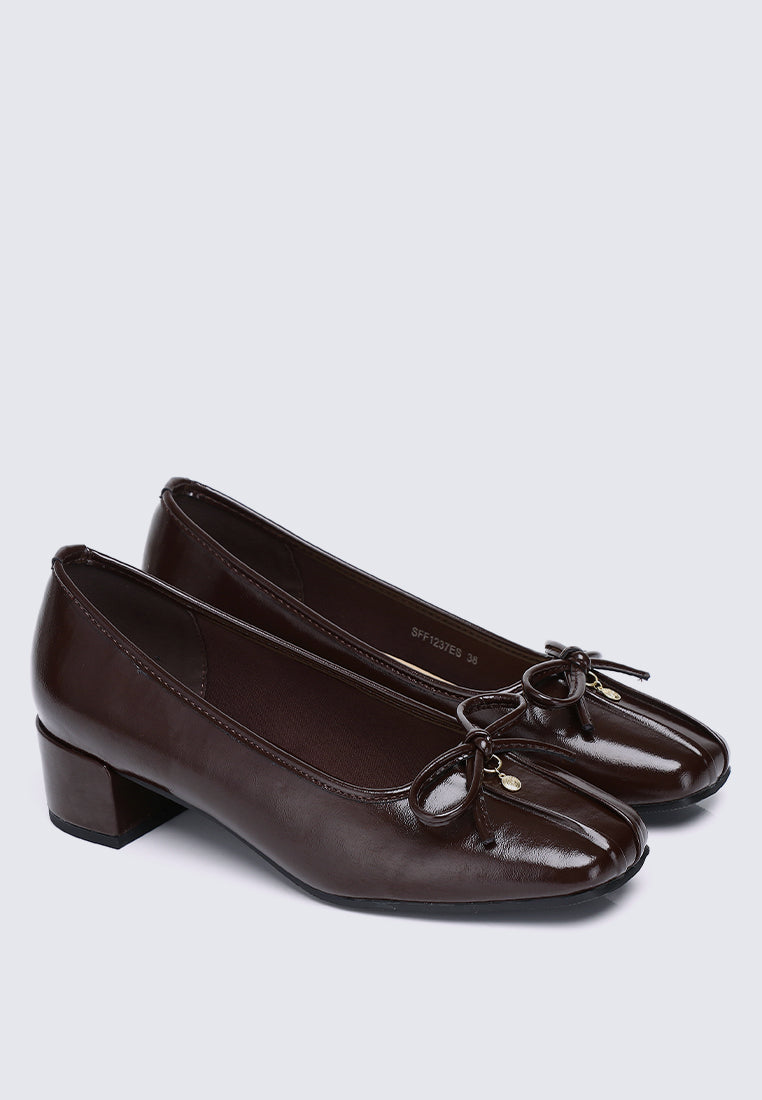 Estelle Comfy Heels In Espresso