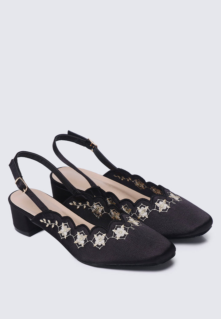 Anastasia Comfy Heels In Black