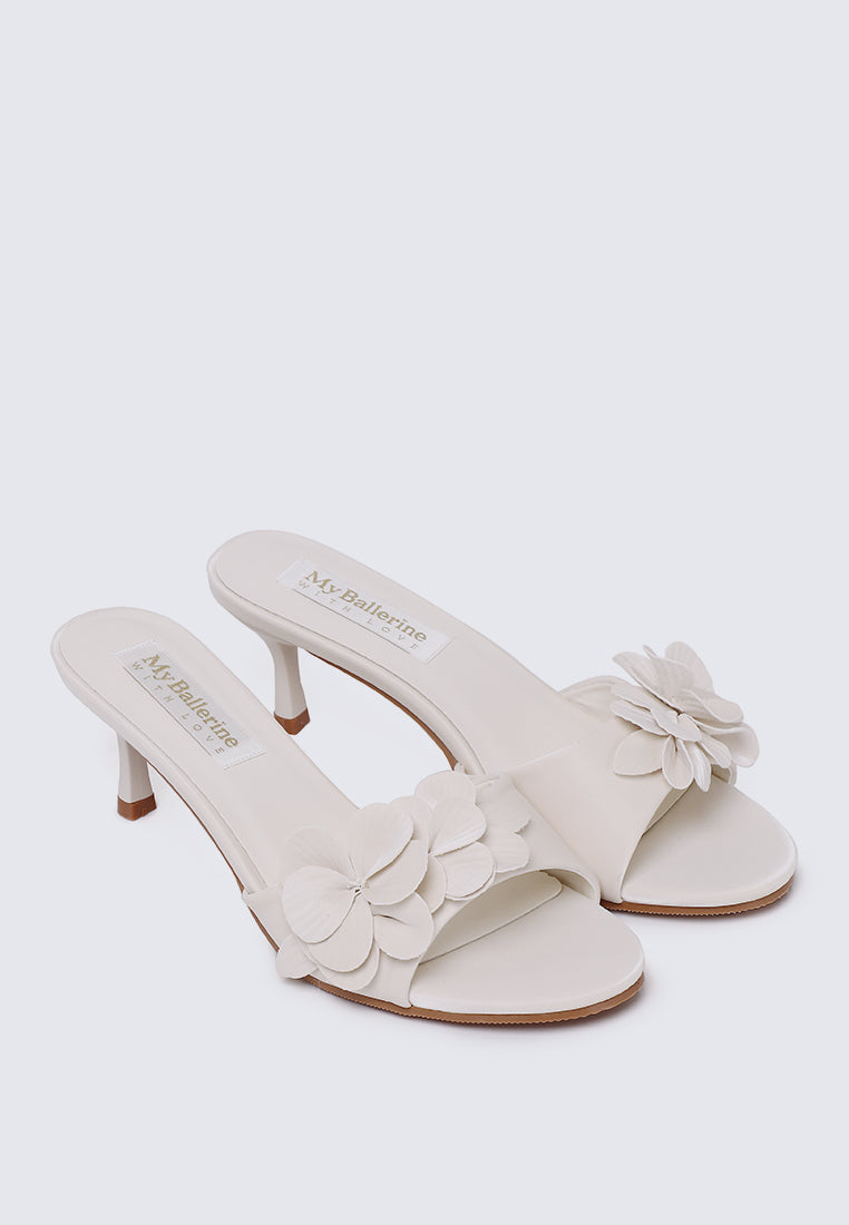 Anneliese Comfy Heels In Beige