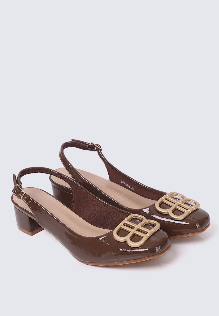 Priya Comfy Heels in Espresso