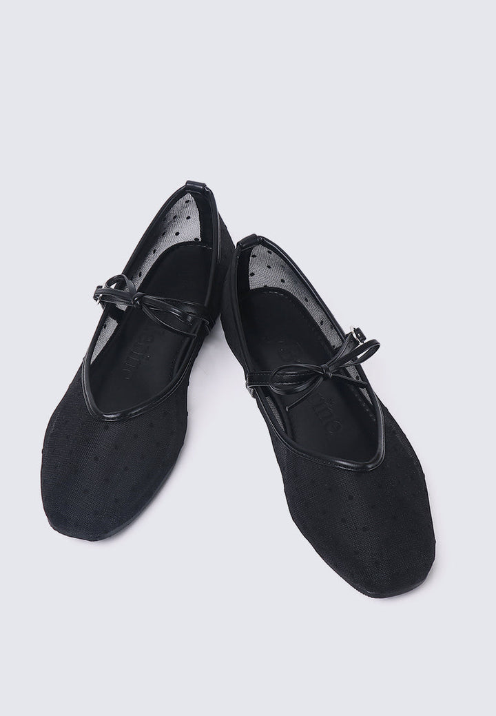 Lilou Comfy Ballerina In Black