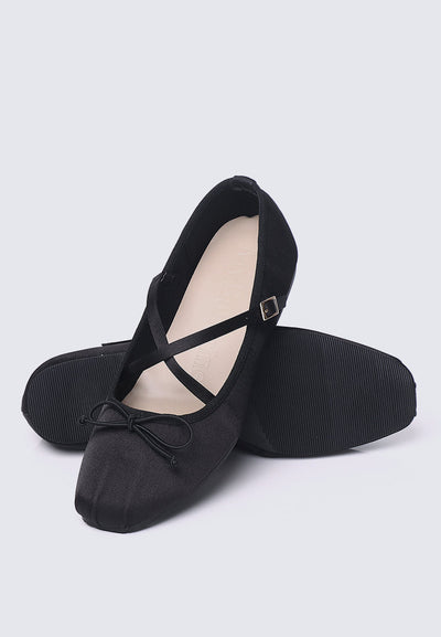 Erino Comfy Ballerina In Black