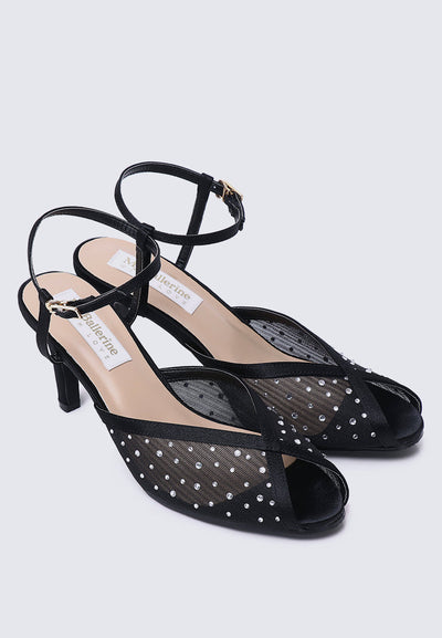 Ravenna Comfy Heels In Black