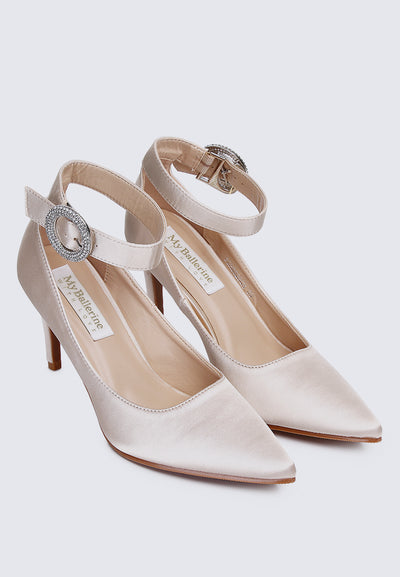 Lyla Comfy Pumps In Champagne