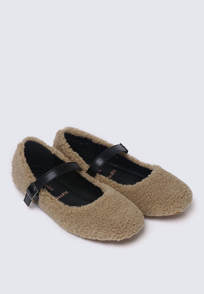 Margot FlexFit Comfy Ballerina In Beige