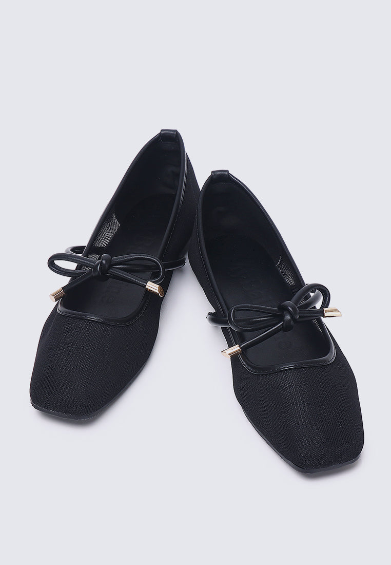 Hina Comfy Ballerina In Black In Black
