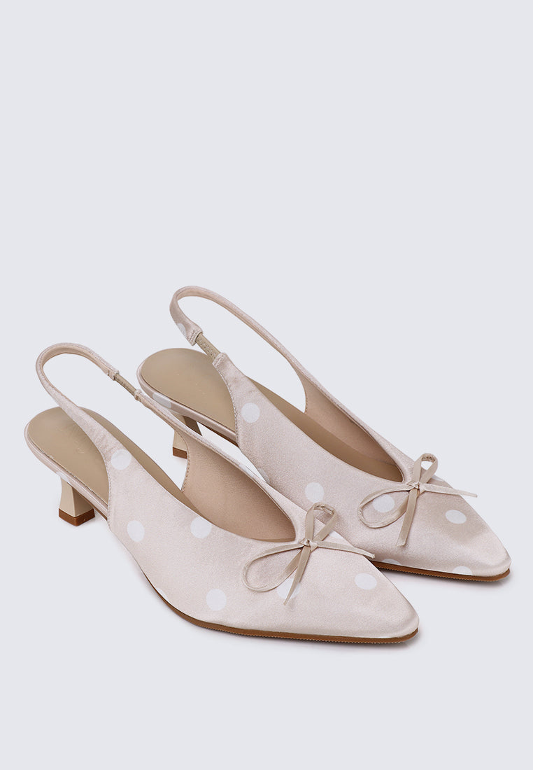 Velora Comfy Heels In Nude