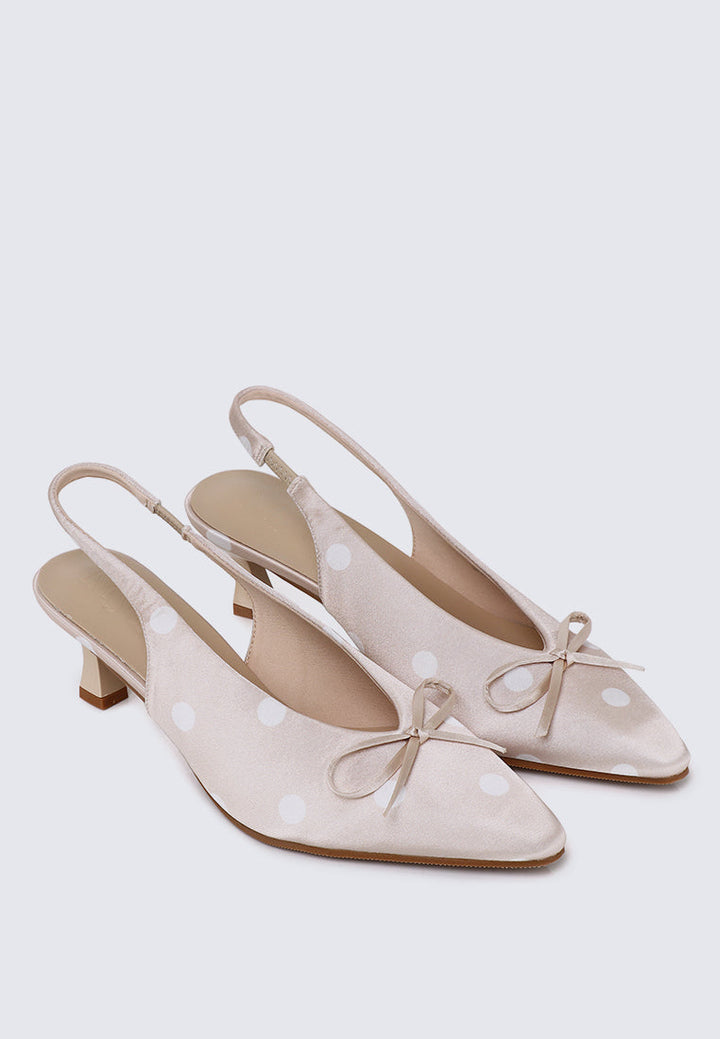 Velora Comfy Heels In Nude