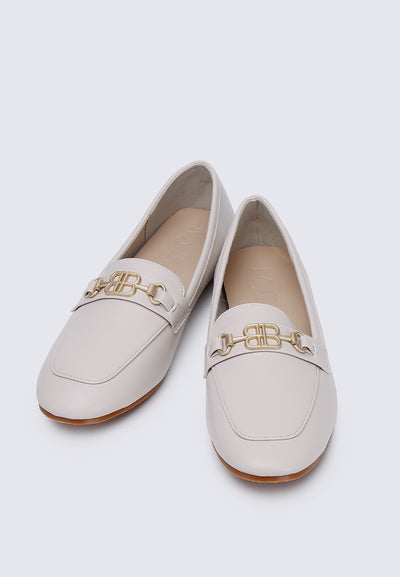 Britt Comfy Loafers In Beige