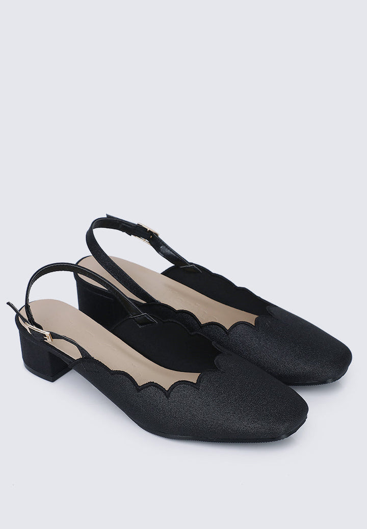 Lizzy Comfy Heels In Black