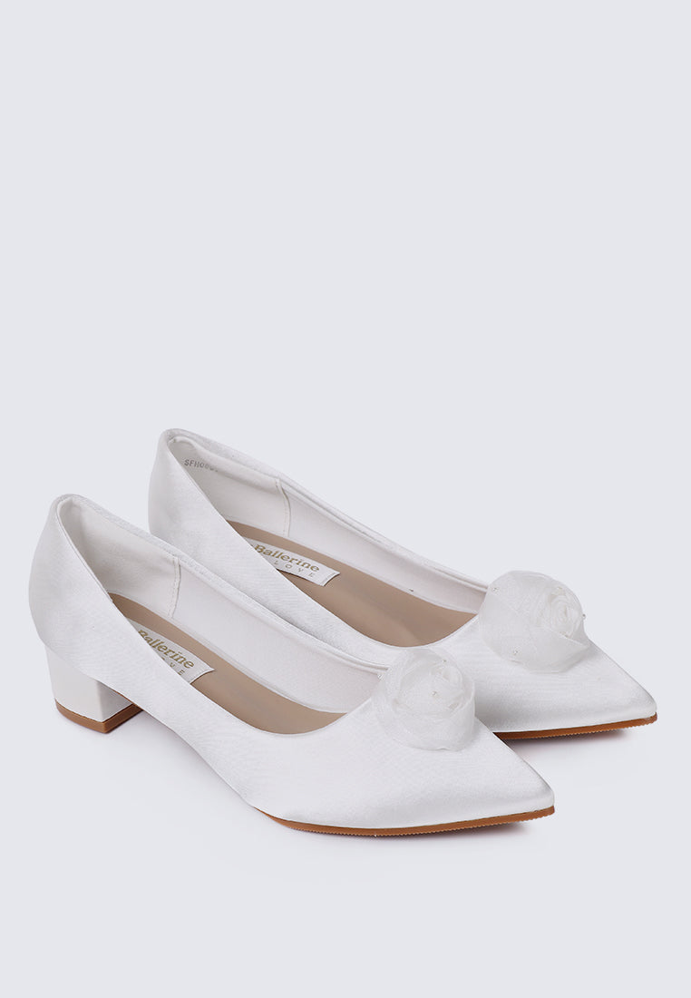 Sereia Comfy Heels In Ivory