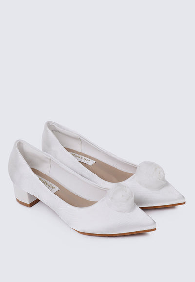 Sereia Comfy Heels In Ivory