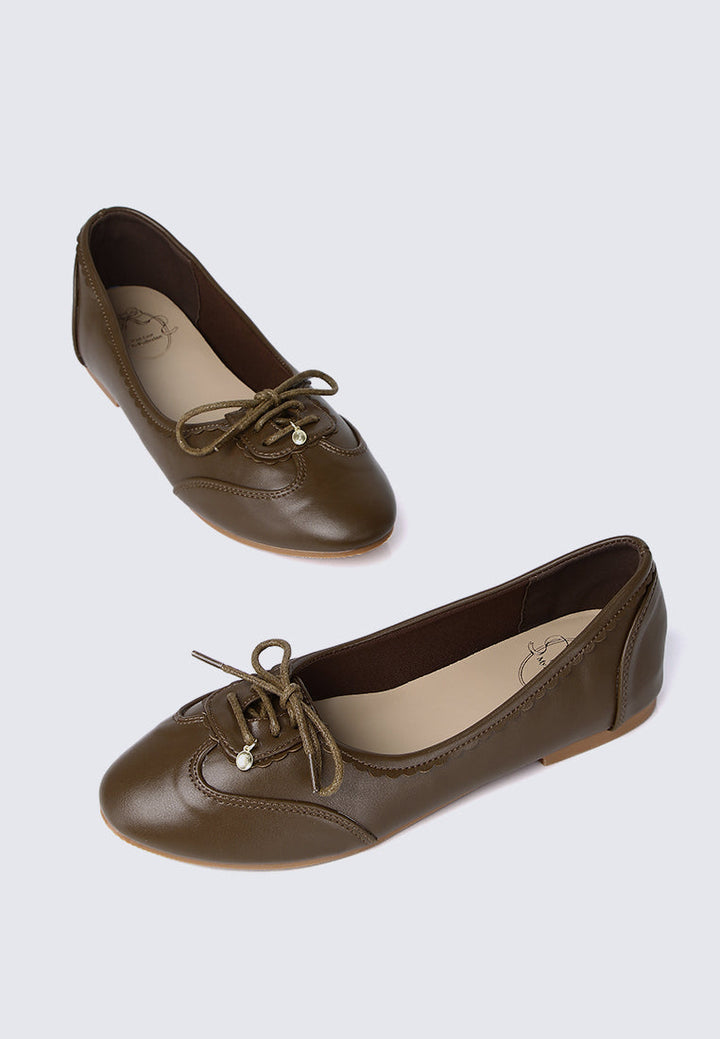 Bellamy Comfy Ballerina In Espresso