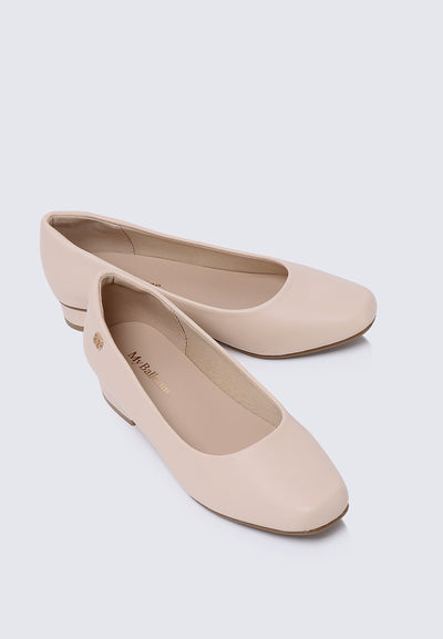 Vyan Comfy Pumps In Beige
