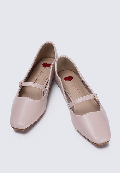 Romans' Cupid Comfy Ballerina In Nude