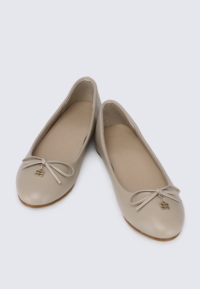 Briony Comfy Ballerina In Almond